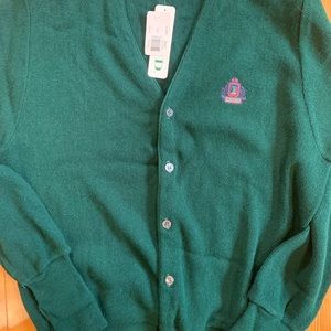 DEAD-STOCK/ Vintage  IZOD grandpa sweater/golf